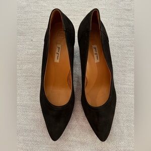Paul Green Black Suede Heels Made in Austria